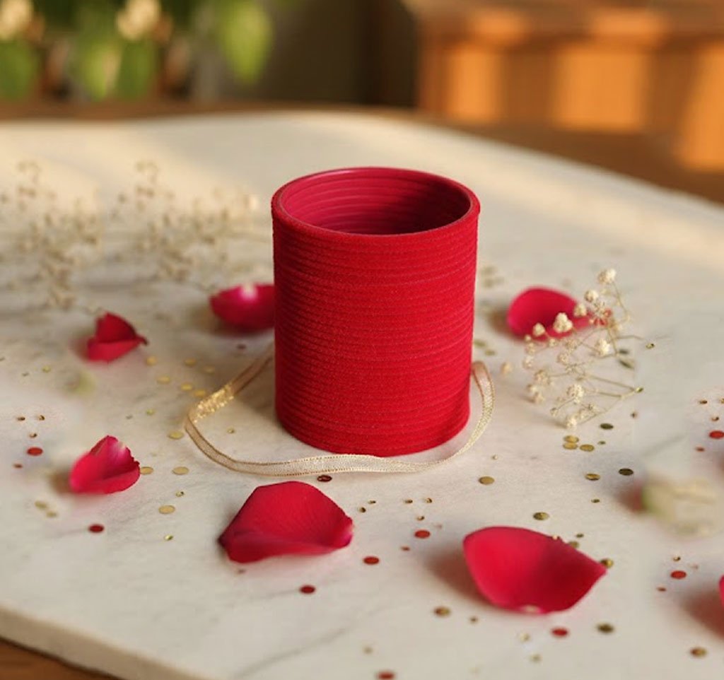 Resham 1 Top Quality Velvet Bangles Image