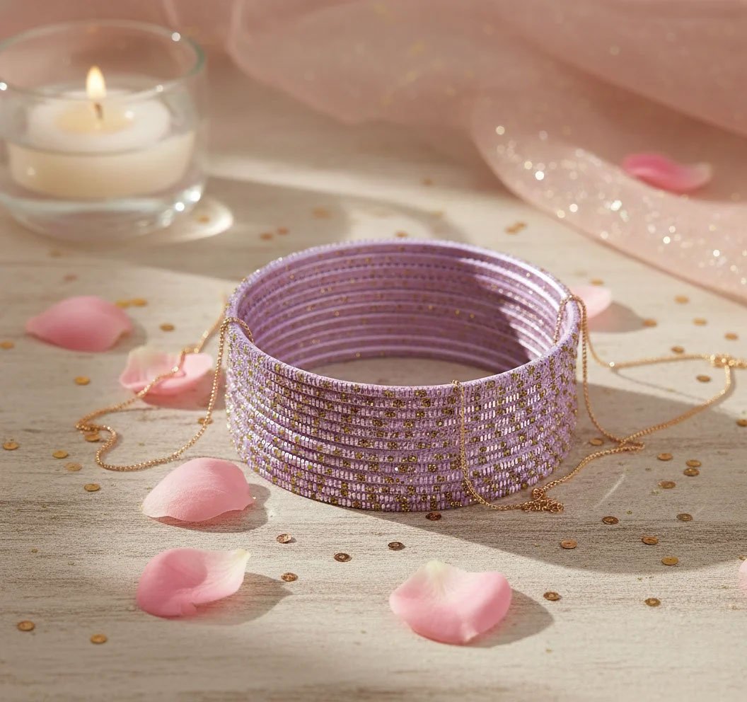 Kohinoor 2 Plain Metal Bangles